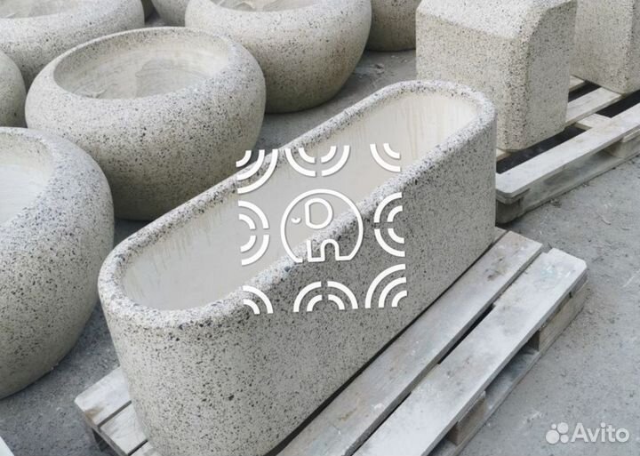 Кашпо бетонный «Сицилия» от производителя