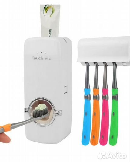 Держатель для зубных щеток+дозатор
