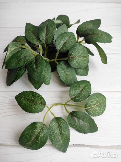 Искусственные листья розы