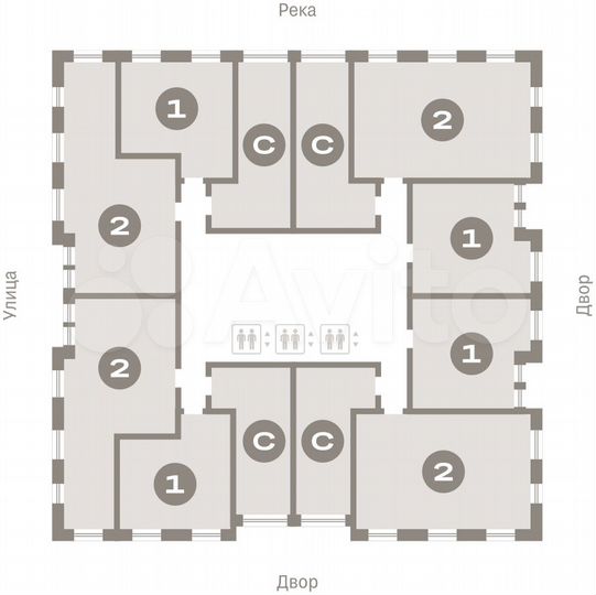 Квартира-студия, 35,4 м², 8/25 эт.