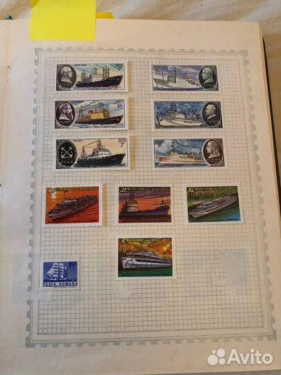 Марки СССР Самолеты Поезда Корабли