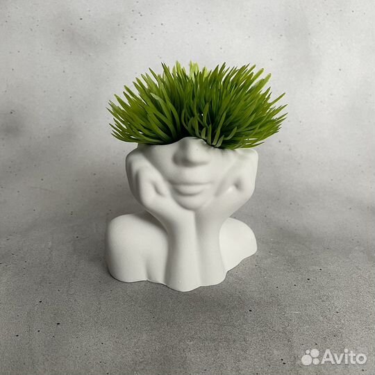 Изделия из гипса коллекция white кашпо подставка