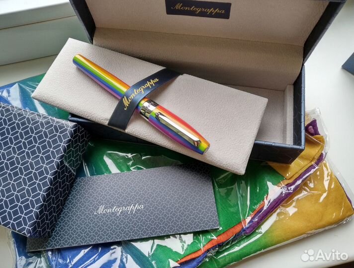 Роллер Montegrappa Fortuna Rainbow +шарф/оригинал