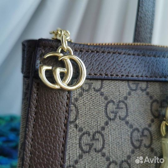 Сумка с ручками Gucci ophidia канва кожа