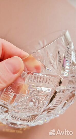 Хрустальный салатник ваза из хрусталя