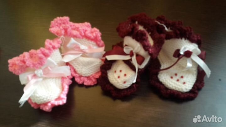 Пинетки, носочки новые вязаные