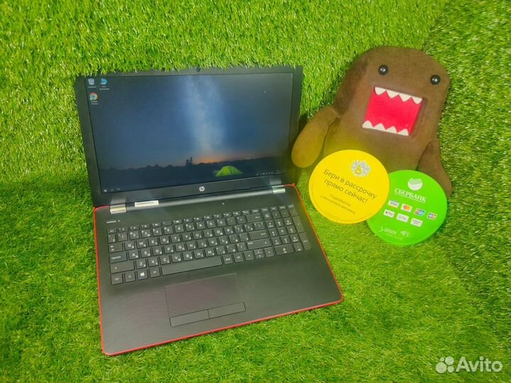 Стильный красный HP с SSD в отл состоянии.Гарантия