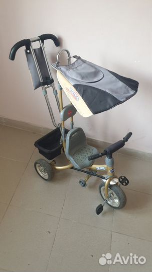 Детский велосипед Trike с ручкой 3х-колесный