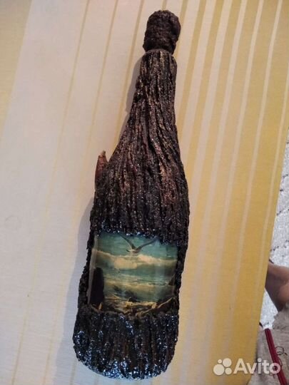 Бутылка декоративная для вина