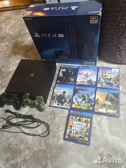 Sony playstation 4 PS4 pro 1tb с играми