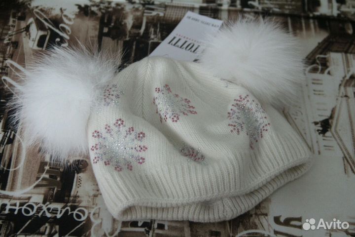 Шикарная новая зимняя шапочка (52-54)