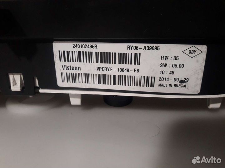 Щиток приборов на рено логан 2