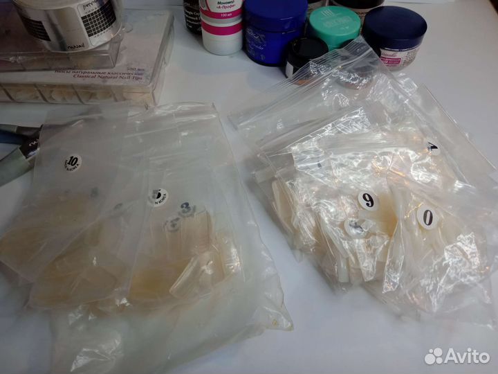 Набор для наращивания ногтей гелем и акрилом