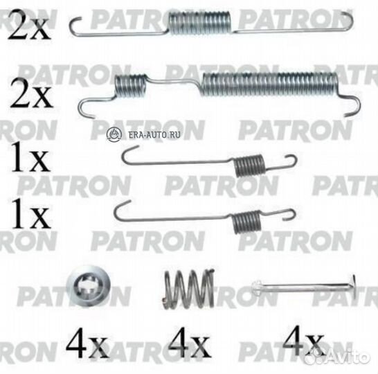 Patron psrk0039 Комплект монтажный тормозных колод