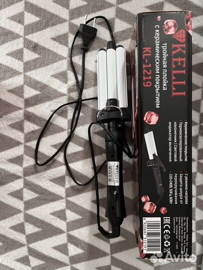 Электрощипцы kelli KL-1219 White/Black