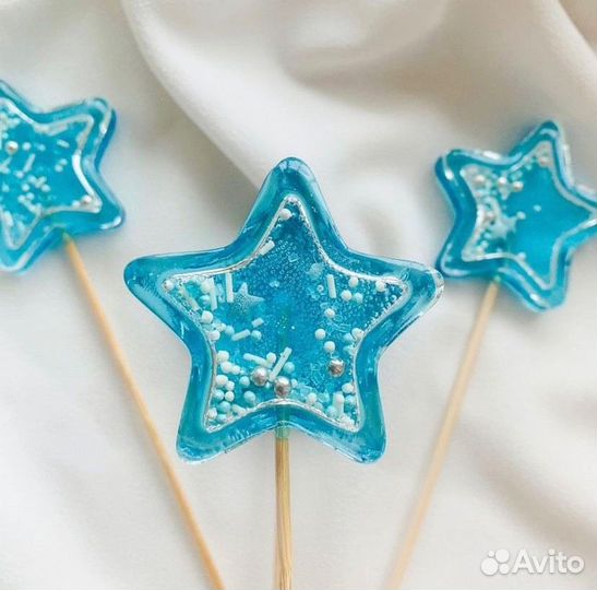 Леденцы погремушки из изомальта