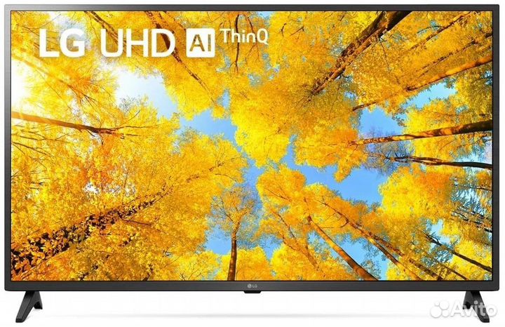 Телевизор LED LG 43; 43UQ75006LF.arub черный Ultra