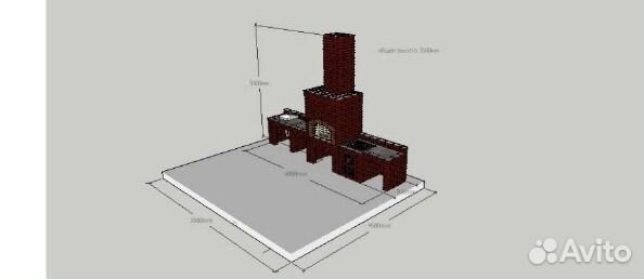 Готовый 3D проект барбекю