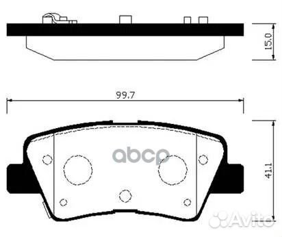 Колодки торм. HP0046 HSB