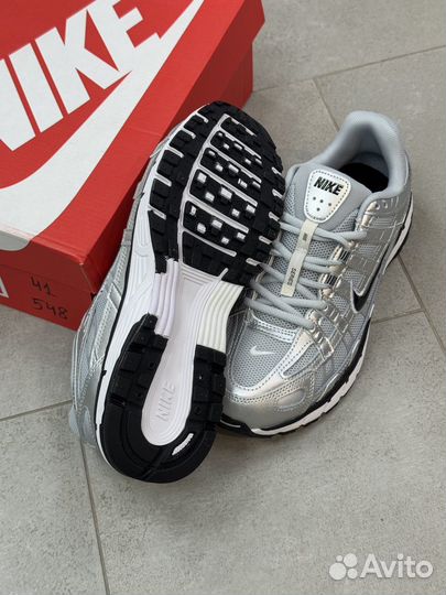 Кроссовки nike p 6000 metallic silver