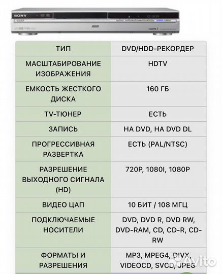 Sony recorder rdr-hx 750