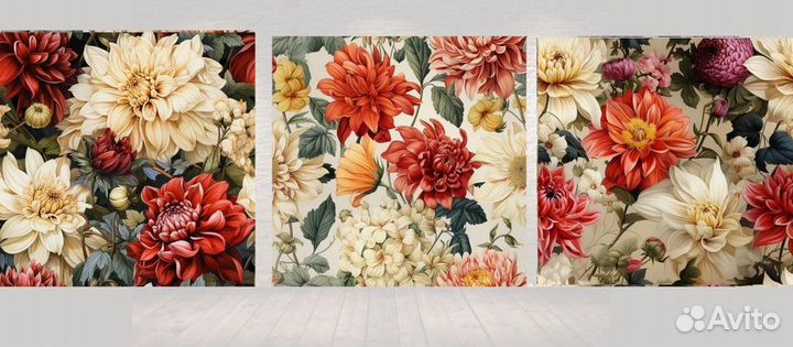 Интерьерные картины цветы 1