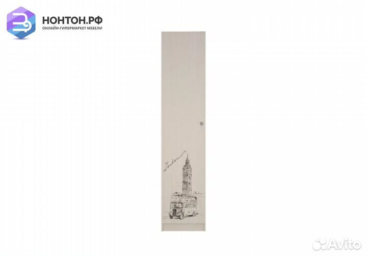 Пенал Мийа-3А ясень шимо светлый / фотопечать горо