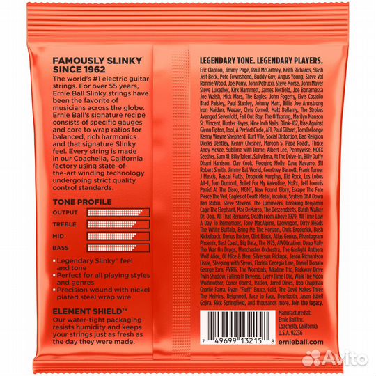 Струны для электрогитары Ernie Ball 3215 Nickel Wo