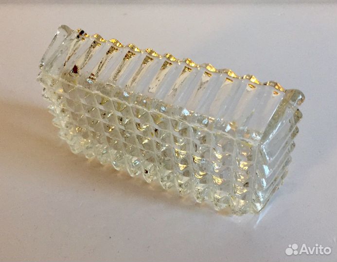 Лоток хрустальный 10х5х2,5см