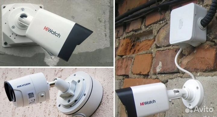 Установка видеонаблюдения Монтаж видеокамер