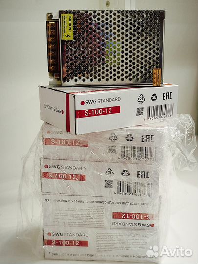 Блок питания открытый 100W (8,3А/12Вт) Импульсный