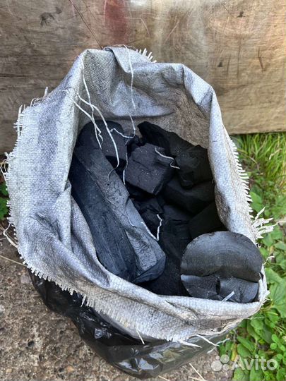 Уголь древесный в мешках 12 кг