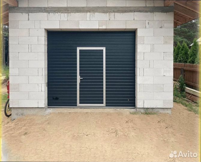 Утепленные промышленные ворота с установкой