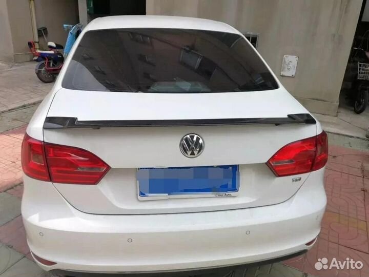 Volkswagen jetta 6 спойлер черный глянец
