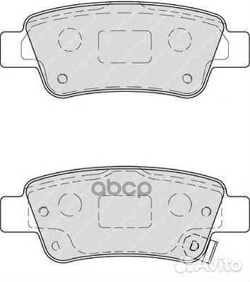 Колодки задние ferodo FDB4233 FDB4233 Ferodo