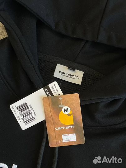 Худи Carhartt чёрного цвета осень