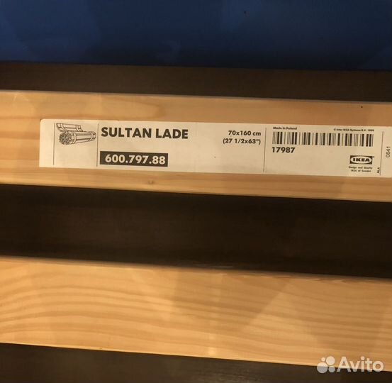 Детская кровать с бортиком/ikea sultan lade