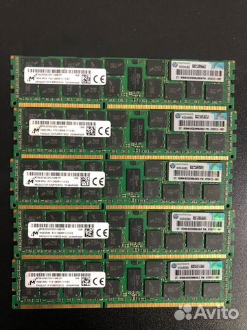 RAM Micron 16 gb PC3L-10600R ;12800R ; 14900R