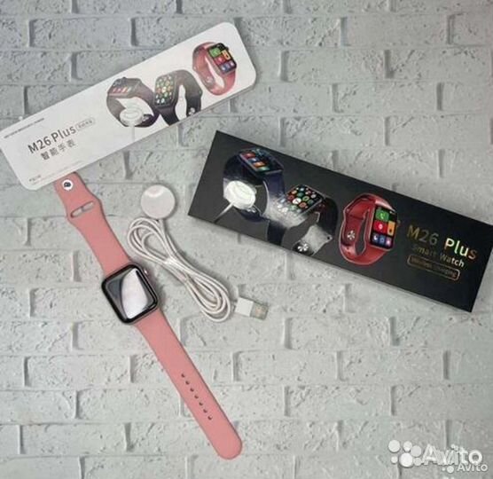 Apple watch 6 44mm M26 Plus Розовые