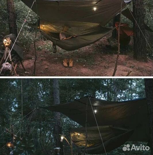 Гамак Naturehike без планок, с москитной сеткой