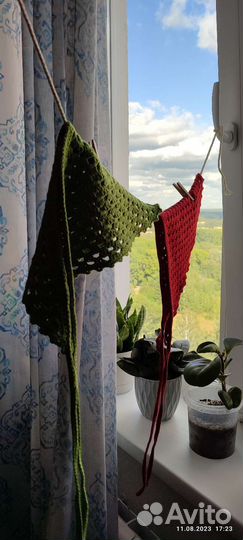 Вязаная косынка