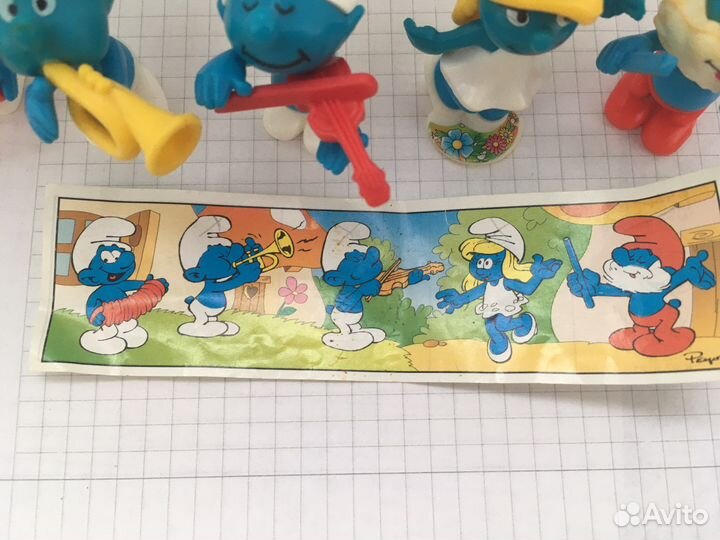 Киндер сюрпиз гномы Смурфики 1996