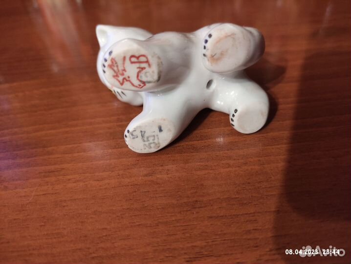 Фарфоровая статуэтка Котёнок СССР