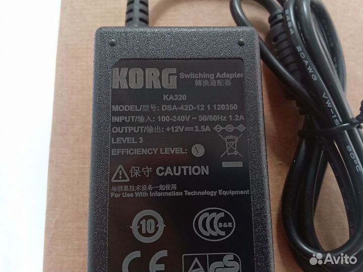 Блок питания Korg LP-180, B1, B1BK, B1SP B1WH и др