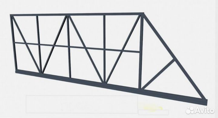 Каркас для откатных ворот