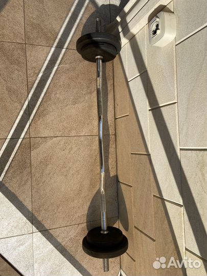 Штанга (гриф) с блинами в сборе Torneo