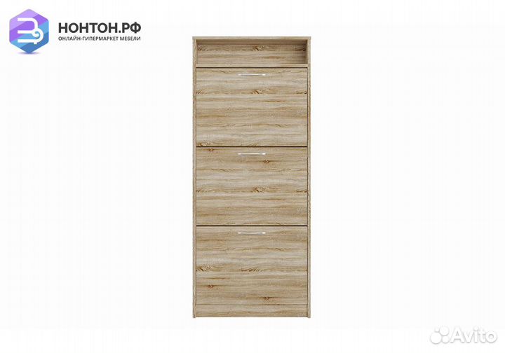 Тумба для обуви Орион 3 ячейки сонома