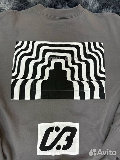 Серый свитшот Cav Empt 100 хлопок