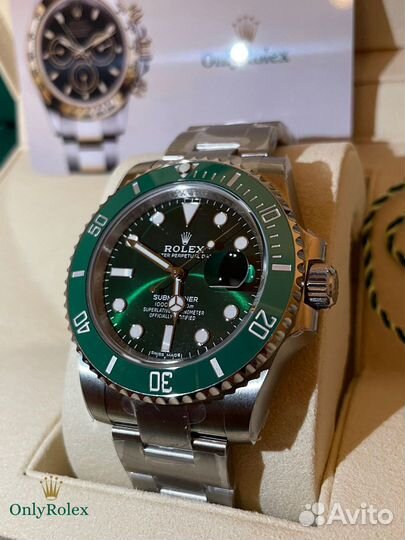 Часы rolex submariner hulk ориг noon vs