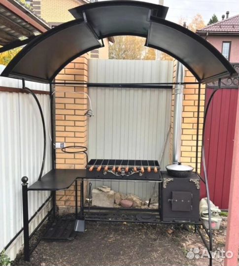 Мангал 3 мм с печью под казан